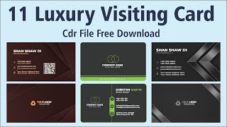 11 Luxury Visiting Card Cdr File Free Download  business card  visiting card cdr file download [upl. by Weinhardt572]