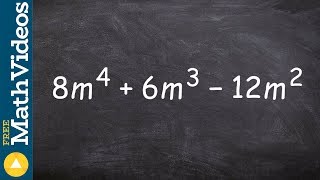 Learn how to factor out the GCF of a trinomial [upl. by Marijane]