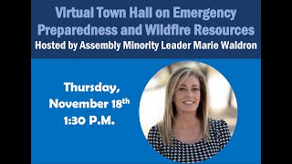 Virtual Town Hall on Emergency Preparedness and Wildfire Resources [upl. by Nilkcaj43]