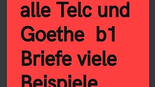 alle DTZ Telc und Goethe b1 Briefe schreiben lernen Tipps Beisiele Aufgaben [upl. by Oivaf]