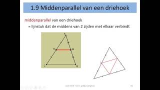 wiskunde  middenparallel van een driehoek [upl. by Sylvia]