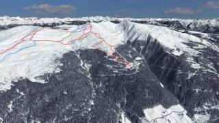 EisacktalValle Isarco  Dolomiti Superski 3D View [upl. by Nirrok]