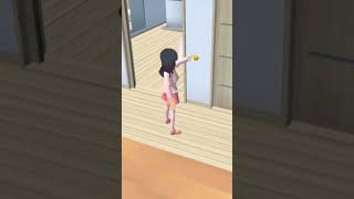 Rina larka ketakutan😹shortvideo viralvideo jedagjedugsakuraschoolsimulator [upl. by Neddra]