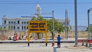 CHENNAI PARK RAILWAY STATION ON BOARD SKIPPING CHENNAI EGMOREVSKP SUMMER SPL EXPRESS TRAIN [upl. by Nesila636]