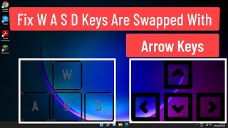 Fix W A S D Keys Are Swapped With Arrow Keys Windows 1110 [upl. by Topliffe645]