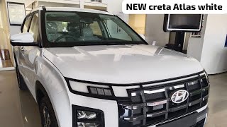 Hyundai new creta SX option atlas white [upl. by Ahsekam]