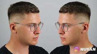 Hair Tutorial 47  Haare schneiden Tutorial  Mid Fade Haare schneiden Männer Übergang  NUYÄN [upl. by Wearing]