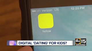 Yellow New app is the quotTinder for teensquot ages 12 and up [upl. by Yorke]