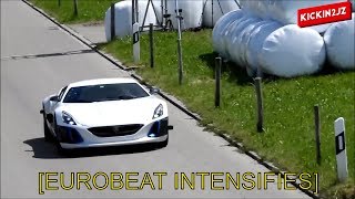 Richard Hammond Rimac Concept One Crash Initial D Deja Vu EUROBEAT INTENSIFIES [upl. by Dorren311]