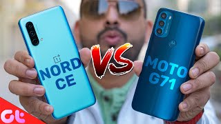 Moto G71 vs OnePlus Nord CE Full Comparison  Worth The Price Gap  GT Hindi [upl. by Renaxela]