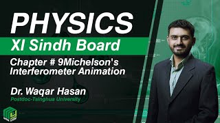 Michelsons Interferometer Animation  Sindh Board  Dr Waqar  My Inter Academy [upl. by Eelyme475]