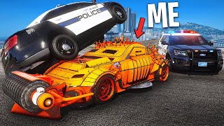 Trolling Cops with 100 Craziest Cars GTA 5 RP [upl. by Yettie]