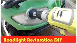 How to Polish Cloudy ATV Headlights DIY [upl. by Ashil]