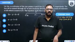 Let the coordinates of the two points A and B be 1 2 and 7 5 respectively The line AB is [upl. by Adnicul]