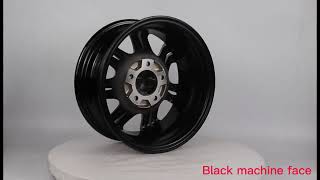 Alloy Wheel Machine Black Rims 14 Inch 51143 Auto Parts VW Alloy Wheel [upl. by Durware206]