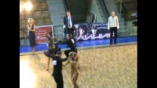 Richard Szilagyi  Efthymia Giannaraki WDSF OPEN Yambol  Samba Final [upl. by Ylil]