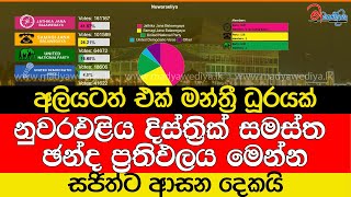 නුවරඑළිය දිස්ත්‍රික් සමස්ත ඡන්ද ප්‍රතිඵලය මෙන්නඅලියටත් එක් මන්ත්‍රී ධූරයක් [upl. by Aimahs]