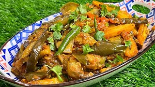 Masaledar Aloo Baingan Ki Sukhi Sabzi  Chatpati Masaledar Baingan Aloo Ki Sabzi  Brinjal Recipe ❤️ [upl. by Einnus]