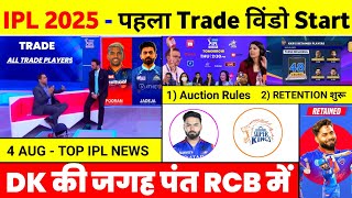 IPL 2025  10 Big News  Impact Rule BCCI Trade Dk Replacement Kkr Retention Msd Retirement [upl. by Notlok]