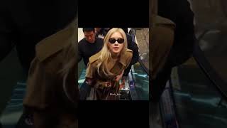 Blackpink Rose new airport fashion best outfits blackpink edit trending shorts [upl. by Kluge]