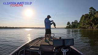 Lake Conroe Bass Fishing Fall Topwater [upl. by Anairo754]