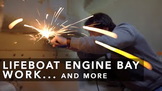 Lifeboat Conversion Ep8 Preparing the engine bay 4K [upl. by Tremain]