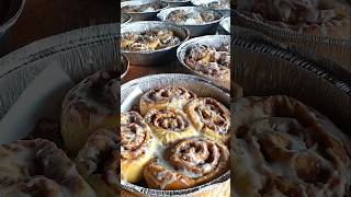 Cassys Cinnamon Rolls for a baby shower cinnamonrolls homemade youngentrepreneur [upl. by Yztim]