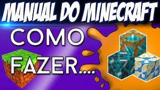 Como fazer os Blocos GLAZED TERRACOTTA  TERRACOTA ENVIDRAÇADA  Manual do Minecraft [upl. by Adiari]