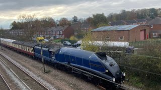 “Sir Nigel Gresley” 60007 Water stop Babworth loop Retford 1053 9L 16112024 [upl. by Delsman]