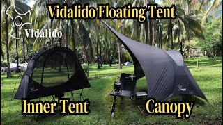 VIDALIDO FLOATING TENT CANOPY  COT TENT  MOTOCAMPING  MOUNTAINHIKER FOLDING BED FIKA HAVEN FARM [upl. by Odnam636]