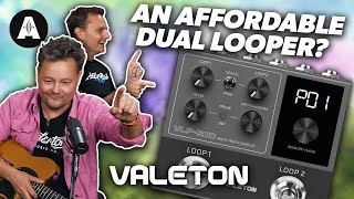 A Dual Looper Pedal for Less  Valeton VLP200 [upl. by Enellij448]