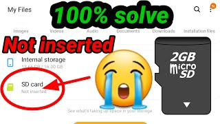 SD Card Not Inserted Problem Solve  Memory Card Not Inserted  SD card Not Support Problem Solve [upl. by Yzdnil119]