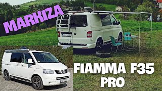 🚐 MARKIZA FIAMMA F35 pro Kamper VW Volkswagen T5  T6 Transporter Van life Zaczepy Multivan Caravell [upl. by Elyac]