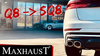 Q8 zu SQ8 mit Maxhaust Sound Modul  Active Sound nachrüsten [upl. by Ecreip286]