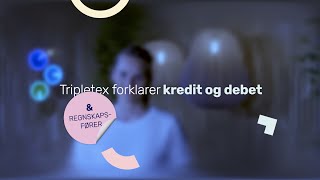 Hva er debet og kredit  Tripletex forklarer [upl. by Alegnat]