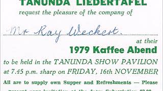 Tanunda Liedertafel 1979 Kaffee Abend Pt 2 [upl. by Bronwyn369]