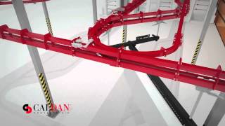 3D animation presenting our Power amp Free overhead conveyor system [upl. by Kcirdaed]