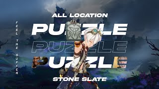 7 Location Stone Slate Tsurumi Island World Quest and Achievements  Ishine Script  Genshin Impact [upl. by Asusej]