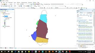 Part 4  ARC Gis  Thiessen Polygon Method [upl. by Nylak]