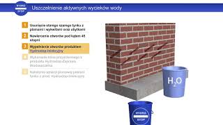 HYDROSTOP 05  Uszczelnienie ścian murowanych od wilgoci kapilarnej iniekcja grawitacyjna [upl. by Naenaj]