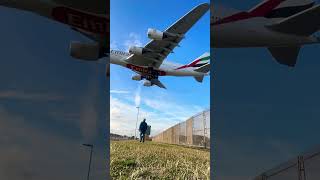 Emirates A380861 coming from Dubai to landing 🛬 Heathrow airport London [upl. by Ineslta]