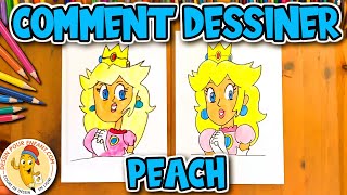 Comment Dessiner PEACH dans Mario [upl. by Noonberg]