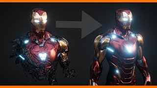 How to make the Iron Man Nanotech effect in Blender [upl. by Magner13]