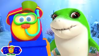 Bob le Train Bébé Requin Comptines et Chansons pour Enfants de la Maternelle [upl. by Hpesojnhoj]