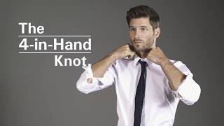 The FOURINHAND knot  stropdas knopen Dijkstra Mode [upl. by Hawker207]