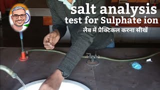 sulphate ion test salt analysis neet [upl. by Arlana289]