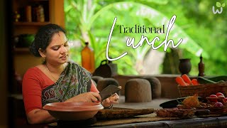 Kerala Lunch Special Silver Belly Fish Curry Fry amp Coconut Okra  Cooking Traditional Kerala Lunch [upl. by Otrebmal]