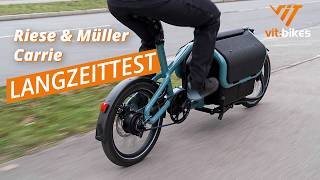 Riese amp Müller Carrie im Langzeittest 😮🚲 Das kleinste und beste Long John Lastenrad [upl. by Zins]