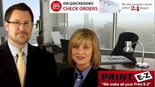 Business Checks Computer Checks QuickBooks Checks Quicken Checks  Print EZ NY [upl. by Dever]