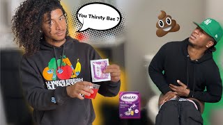 LAXATIVE PRANK ON BOYFRIEND  EXTREMELY HILARIOUS [upl. by Garnette286]